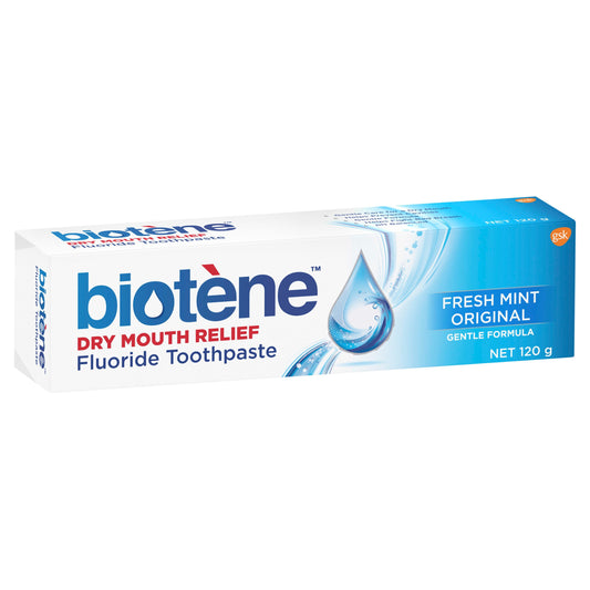 Biotene Dry Mouth Relief Fluoride Toothpaste Fresh Mint Original 120g - Cutprice Online