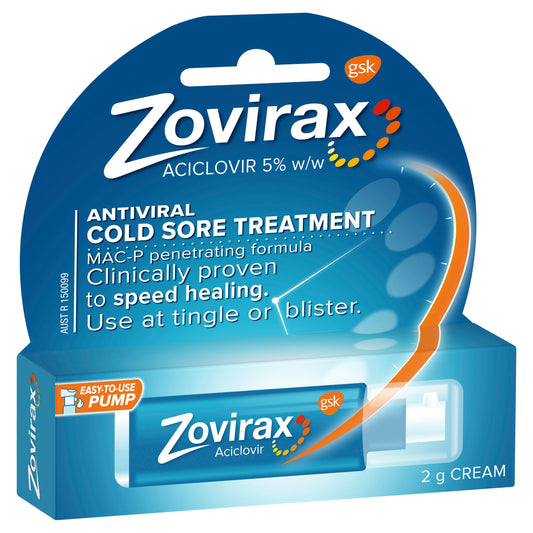 Zovirax Cold Sore Pump 2g - Cutprice Online