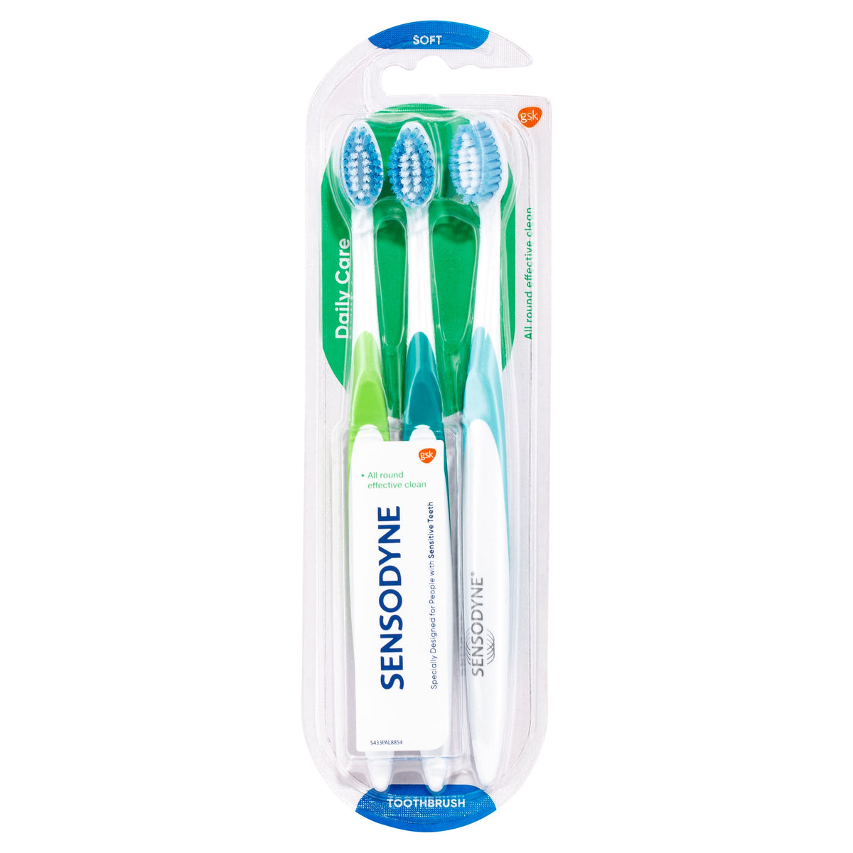 Sensodyne Sensitive Teeth Daily Care Soft Toothbrush 3 pack - Cutprice Online
