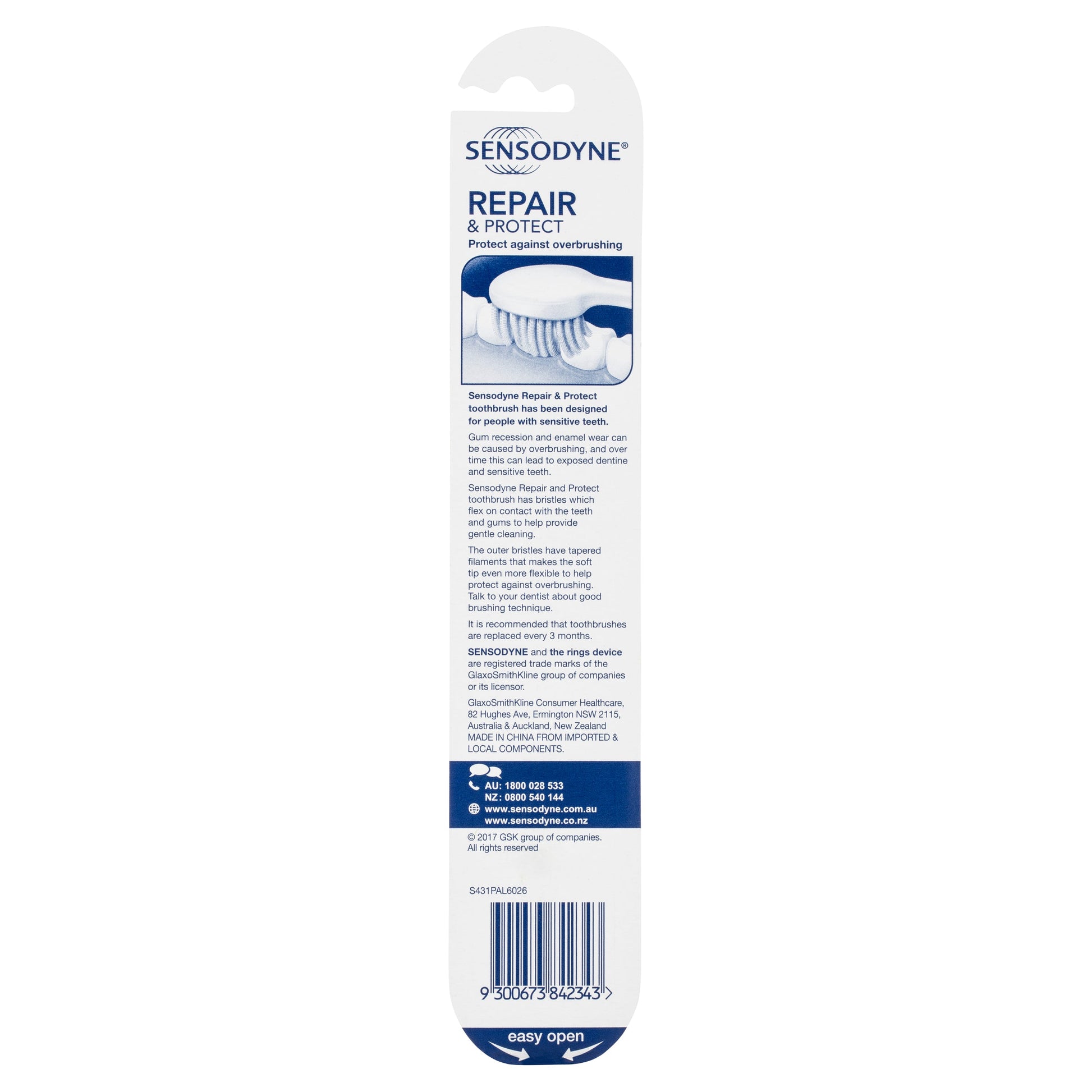 Sensodyne Sensitive Teeth Repair & Protect Toothbrush 1 Pack - Cutprice Online