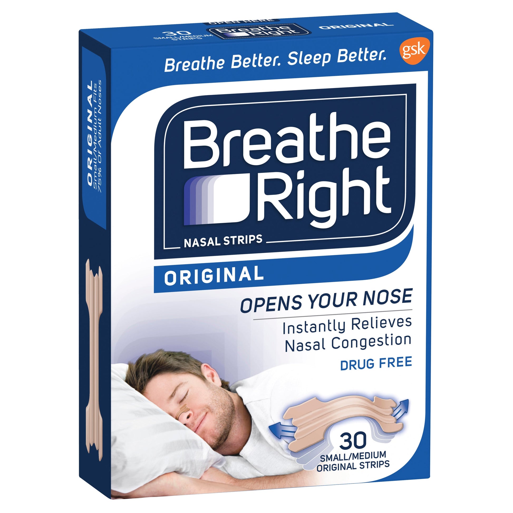 Breathe Right Strips Tan Regular (Small/Med) 30 Pack - Cutprice Online