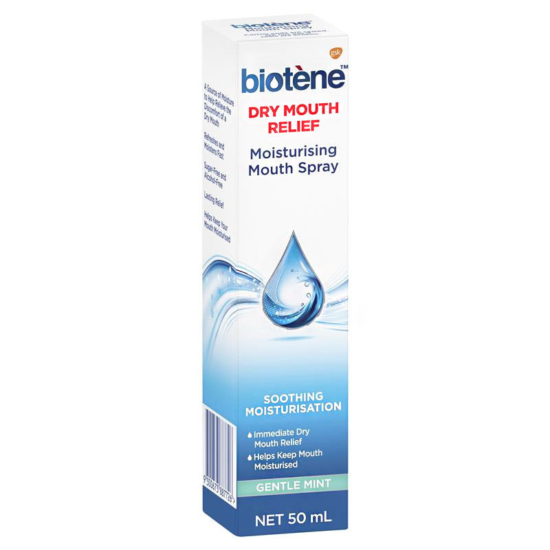 Biotene Dry Mouth Relief Moisturising Mouth Spray Gentle Mint 50ml - Cutprice Online