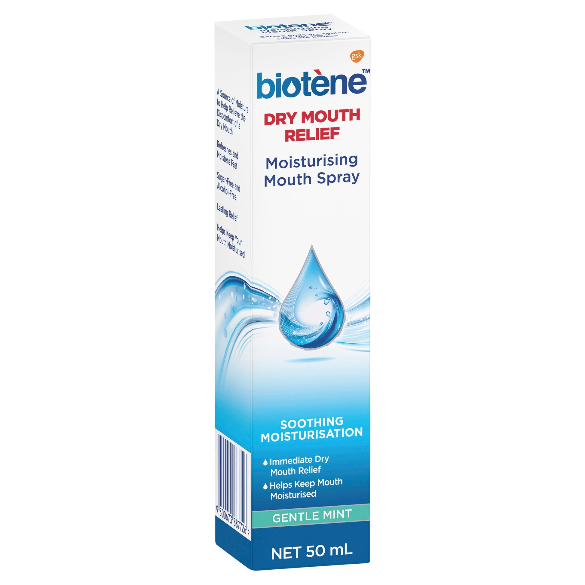 Biotene Dry Mouth Relief Moisturising Mouth Spray Gentle Mint 50ml - Cutprice Online