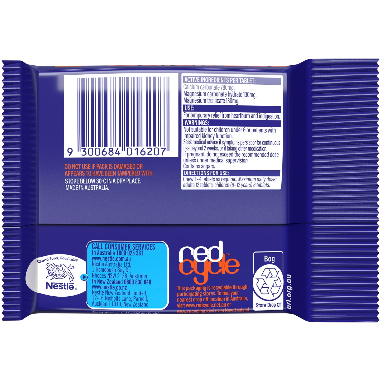 Quick-eze Heartburn & Indigestion Relief Original 60 Pack - Cutprice Online