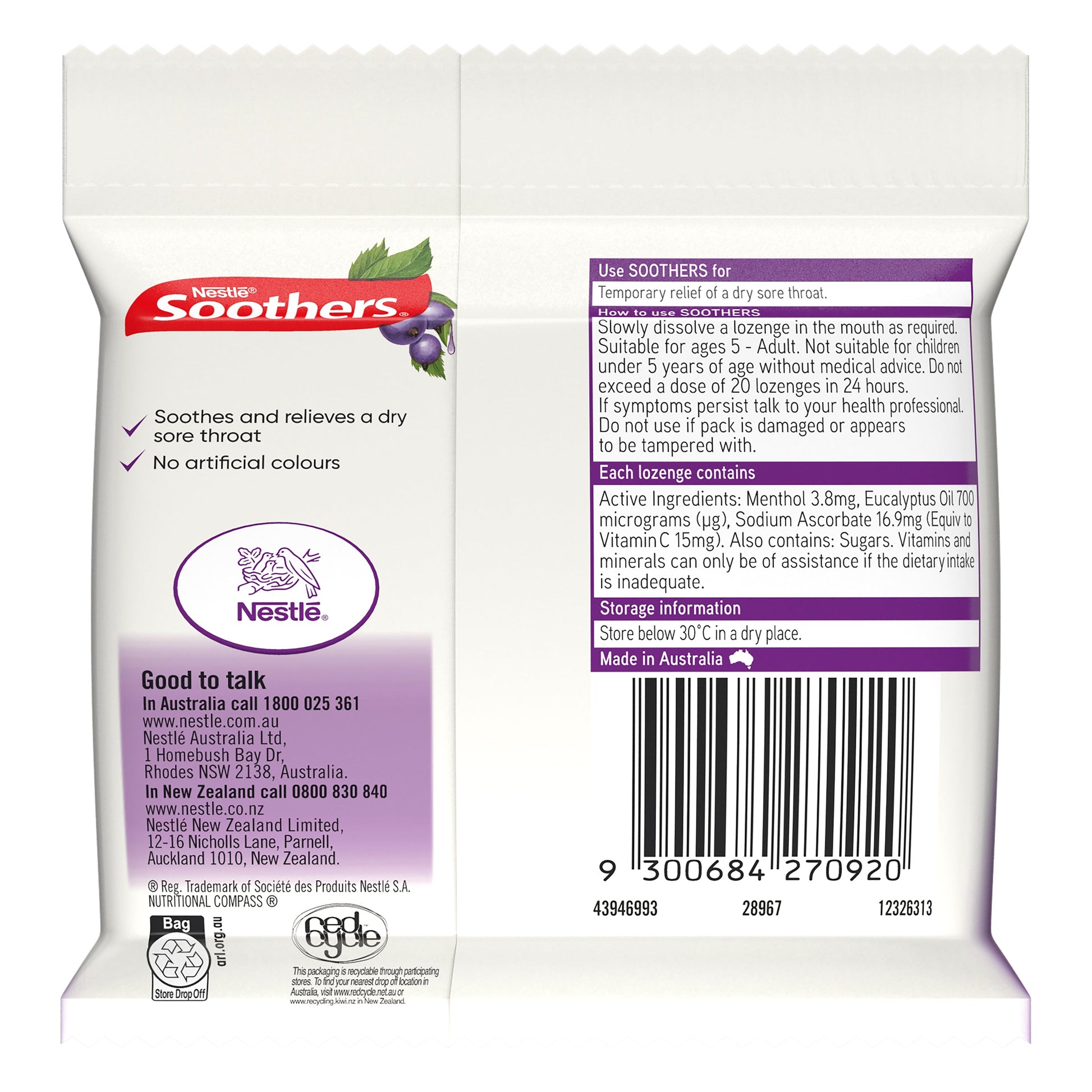 Soothers Blackcurrant 3x10 Lozenge Multipack - Cutprice Online