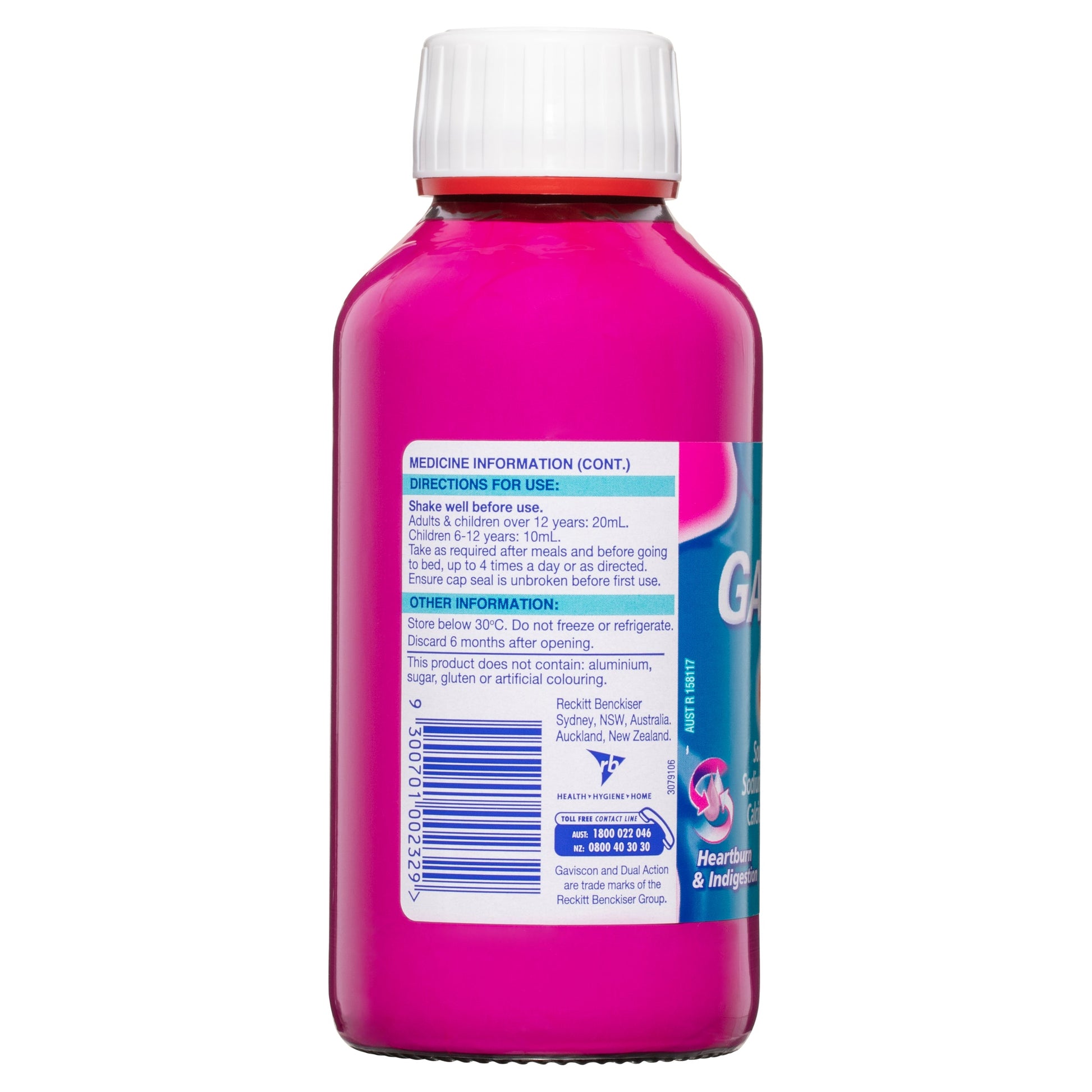 Gaviscon Dual Action Liquid Heartburn & Indigestion Relief 300ml - Cutprice Online