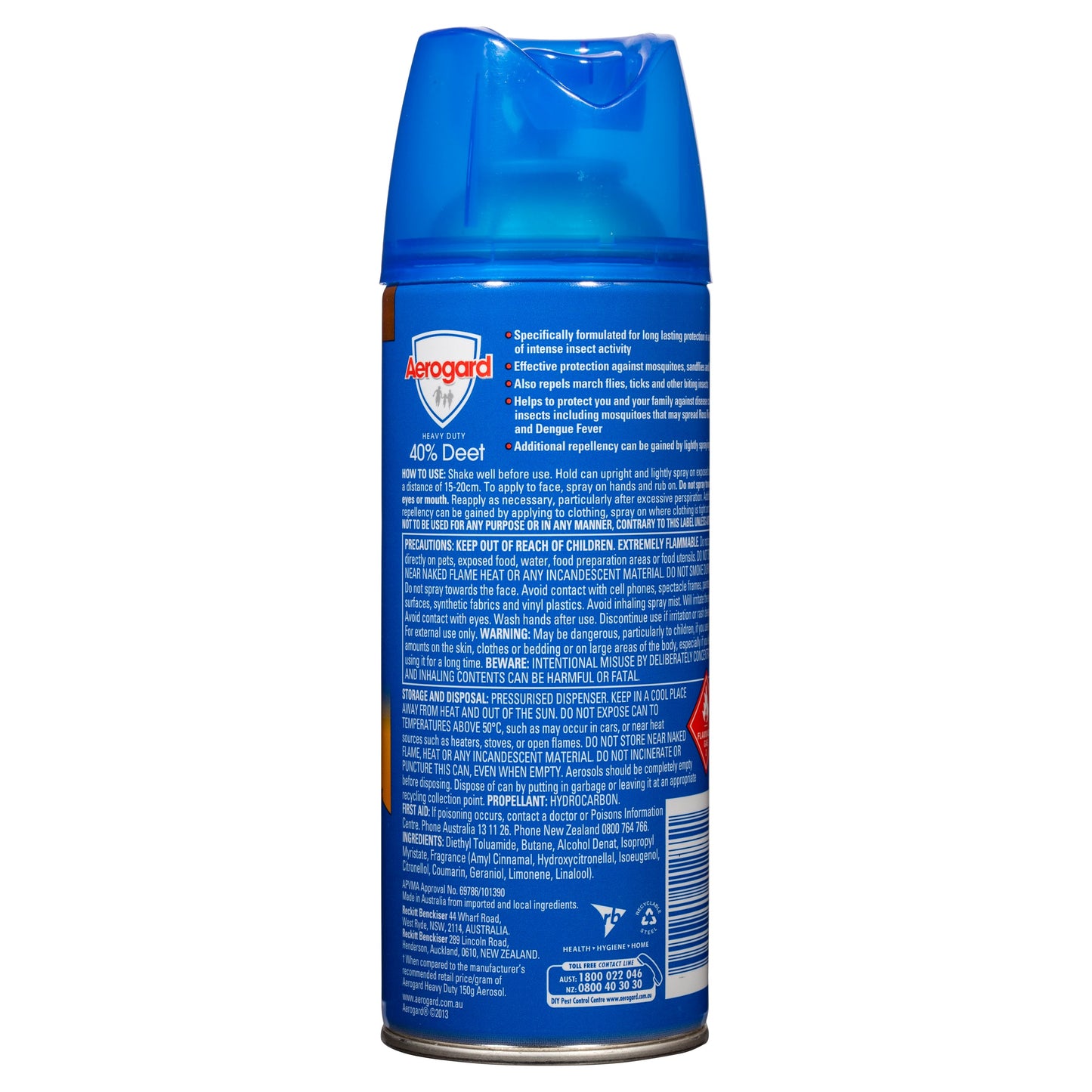 Aerogard Heavy Duty 40% Deet 300g Aerosol - Cutprice Online