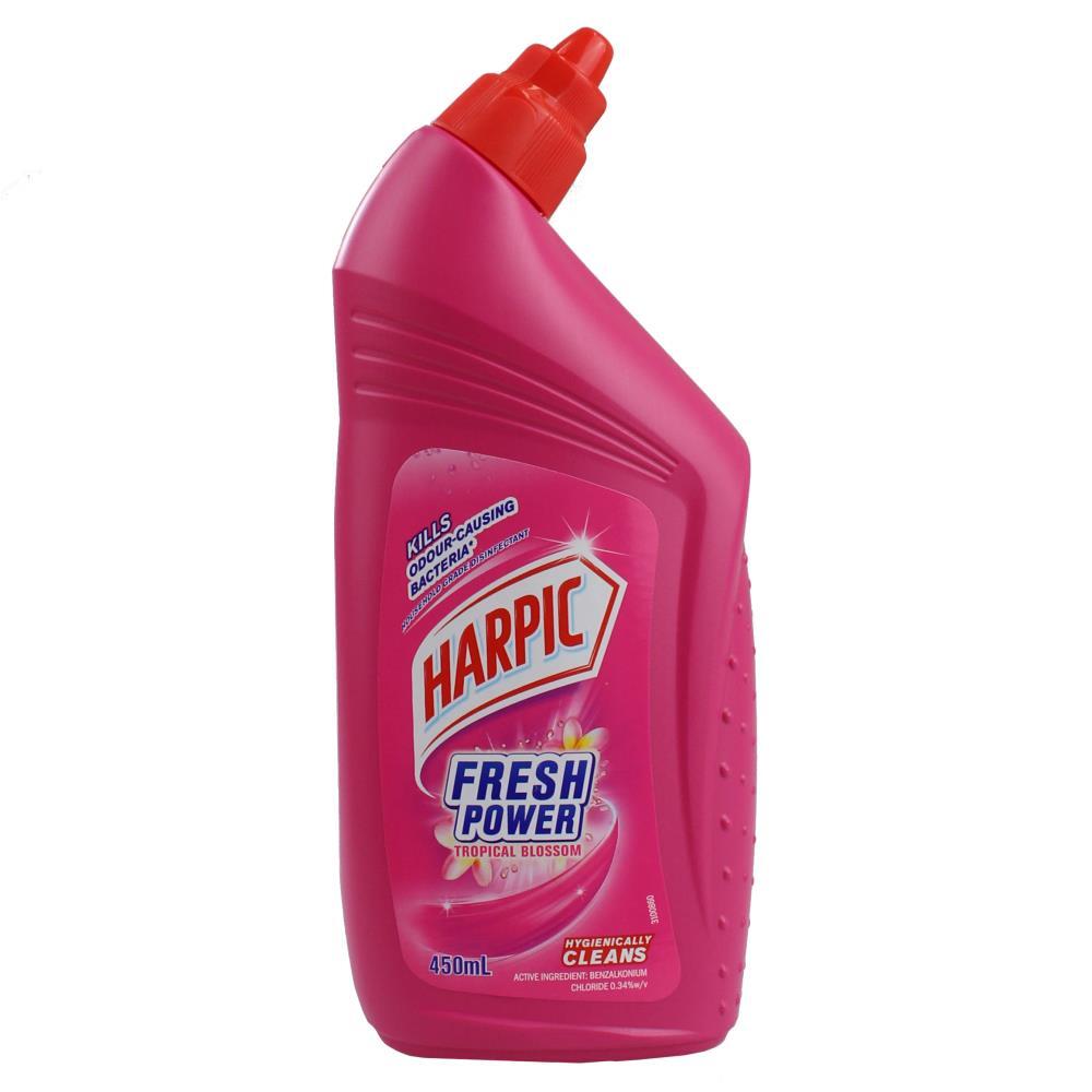 Harpic Fresh Power Toilet Cleaner Tropical Blossom 450ml - Cutprice Online