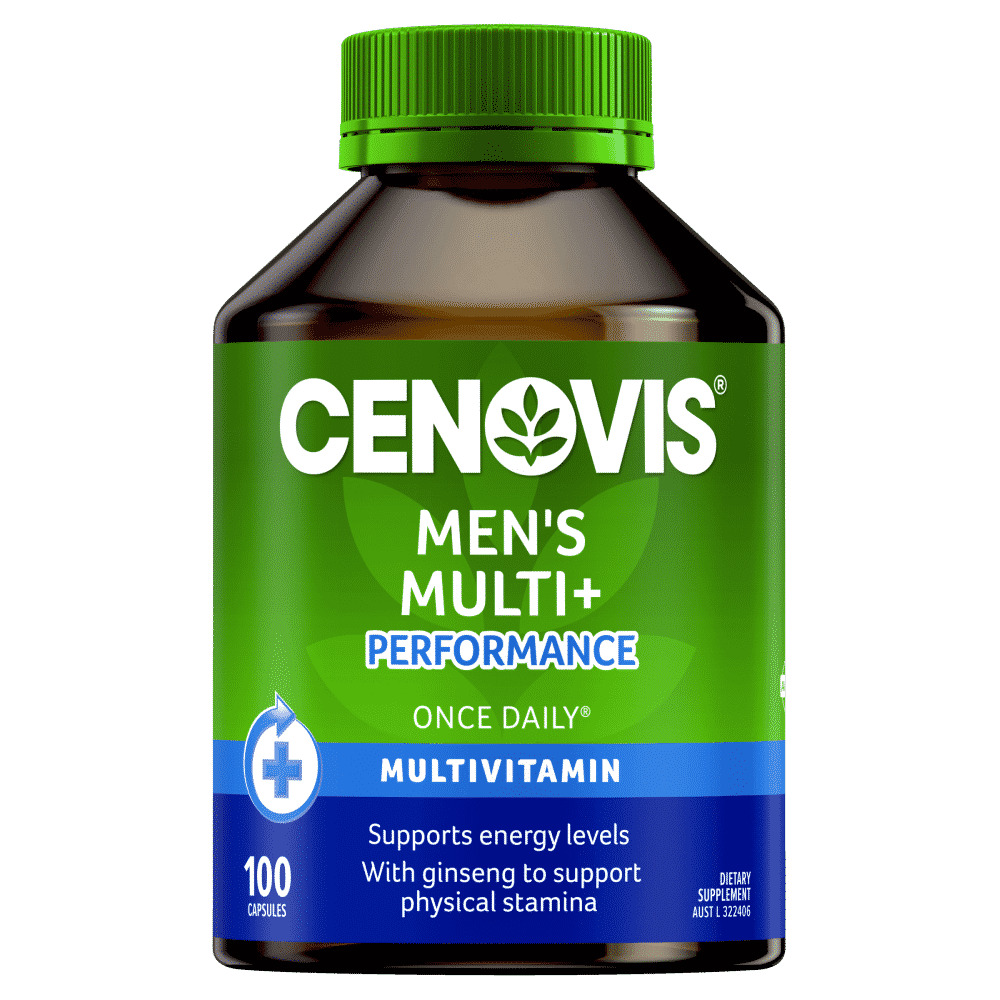 Cenovis Once Daily Men's Multi + Performance 100 Capsules - Cutprice Online
