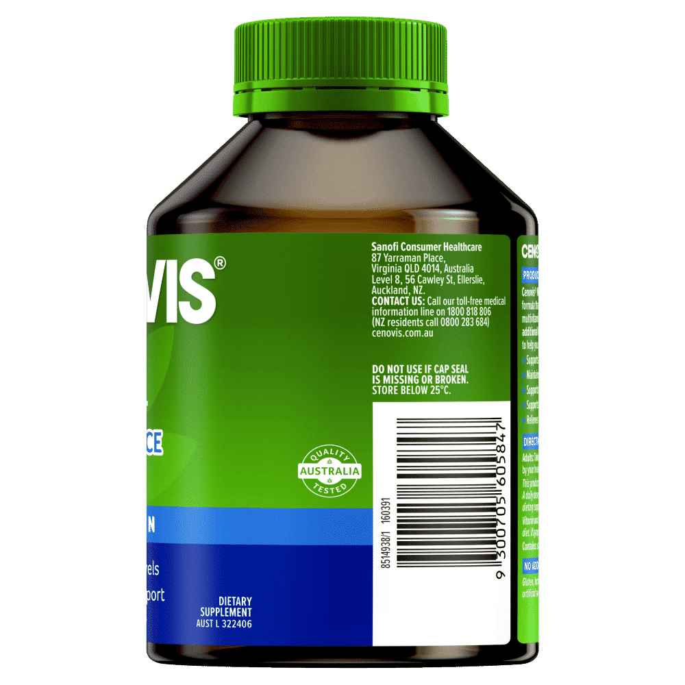 Cenovis Once Daily Men's Multi + Performance 100 Capsules - Cutprice Online