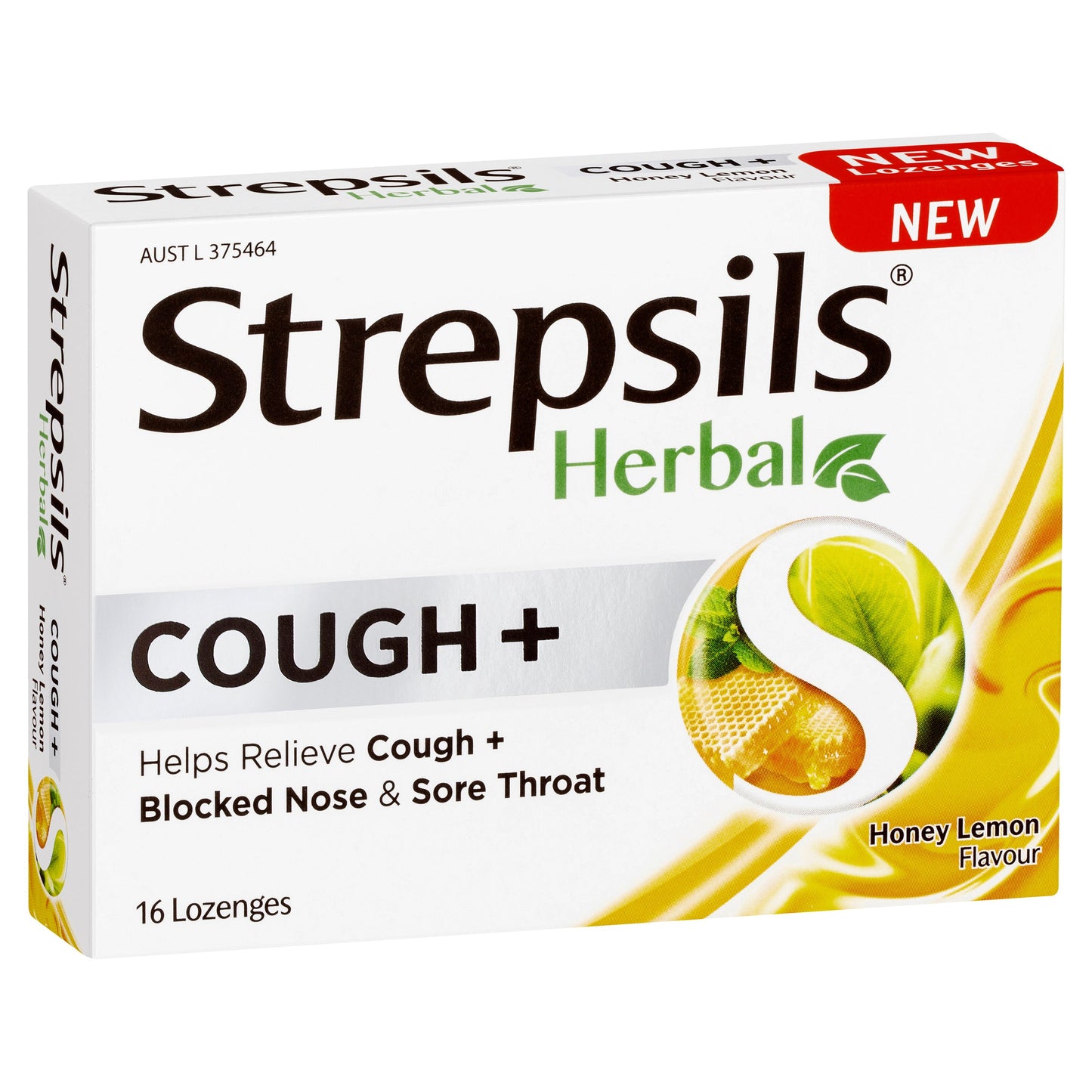 Strepsils Herbal Cough Lozenges Honey Lemon 16s - Cutprice Online