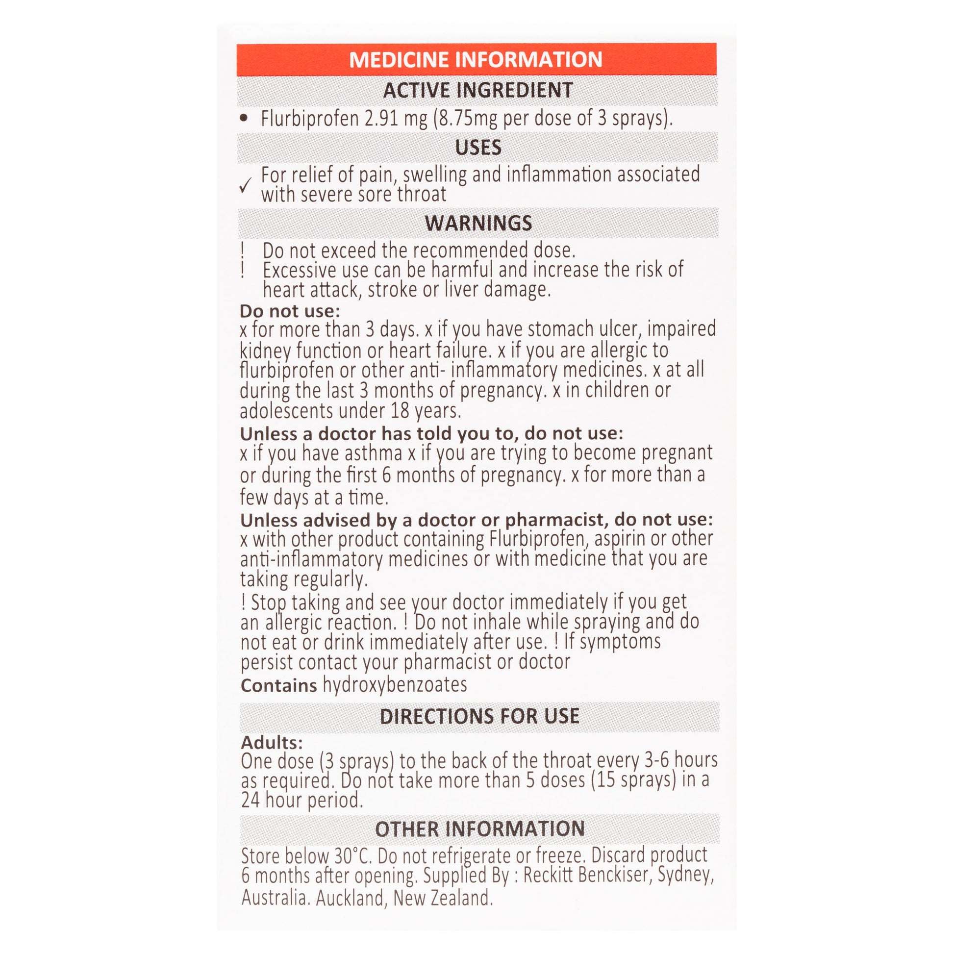 Strepfen Throat Spray 15ml - Cutprice Online