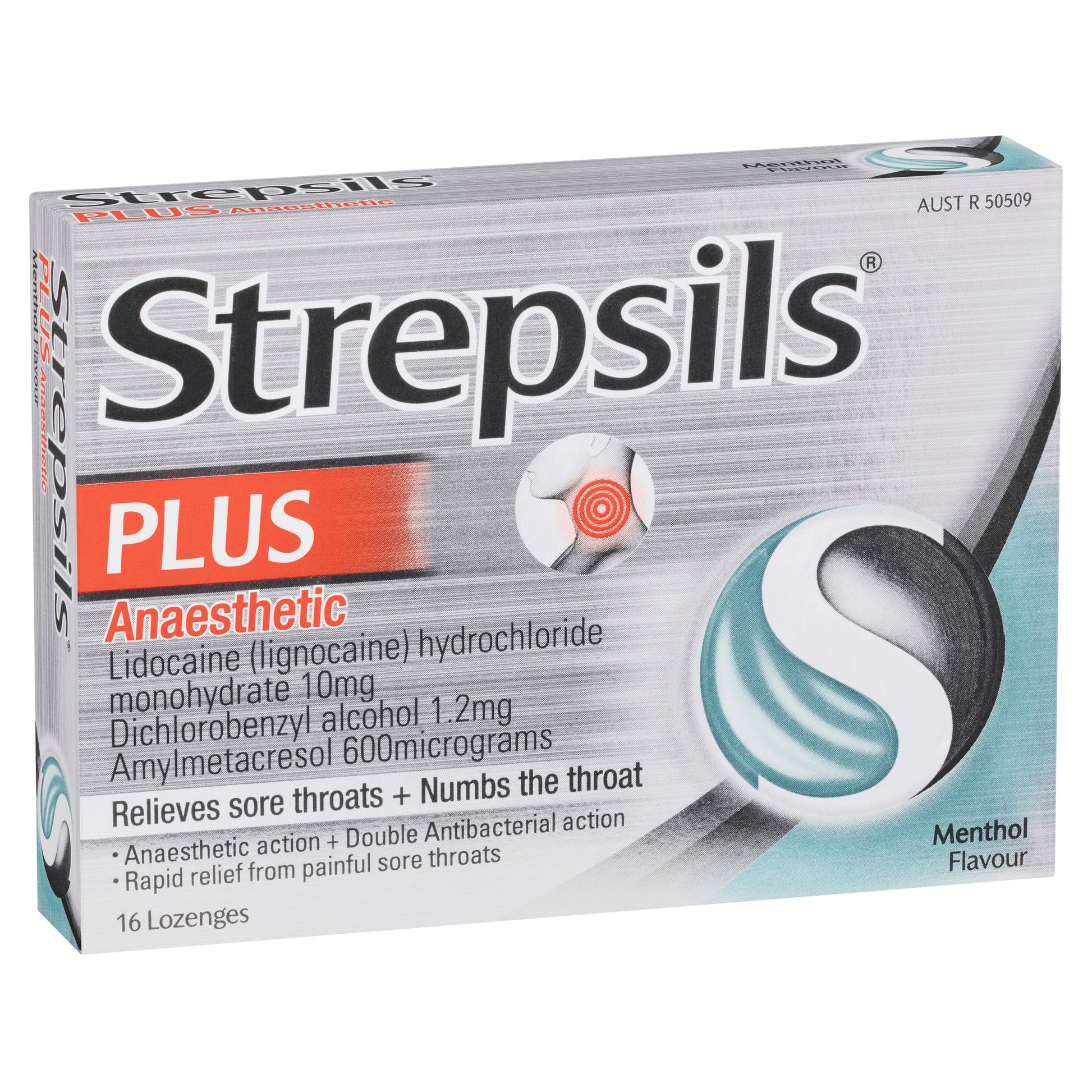 Strepsils Plus Numbing Lozenges 16pk Sore Throat Pain Relief - Cutprice Online