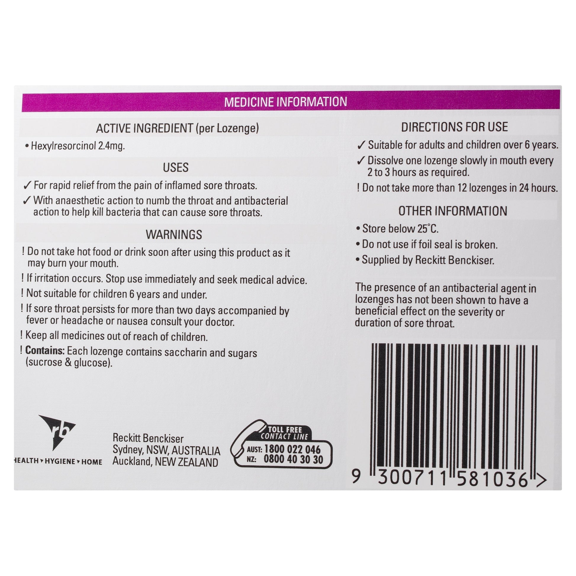 Strepsils Extra Blackcurrant 16 Lozenges - Cutprice Online