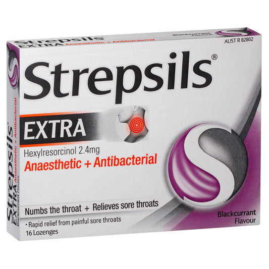 Strepsils Extra Blackcurrant 16 Lozenges - Cutprice Online