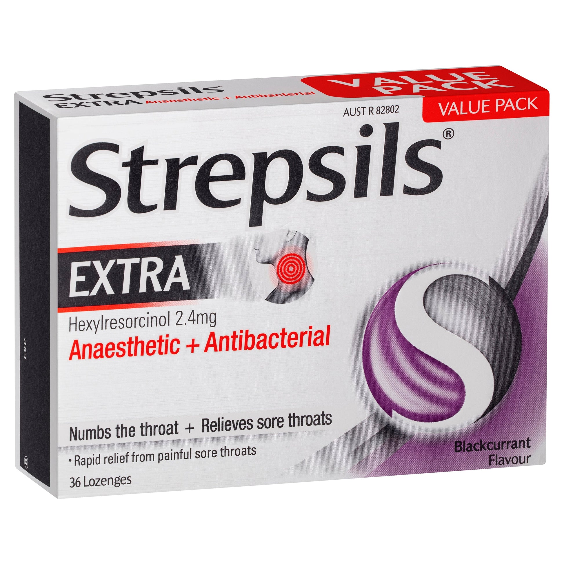 Strepsils Extra Blackcurrant 36 Lozenges - Cutprice Online