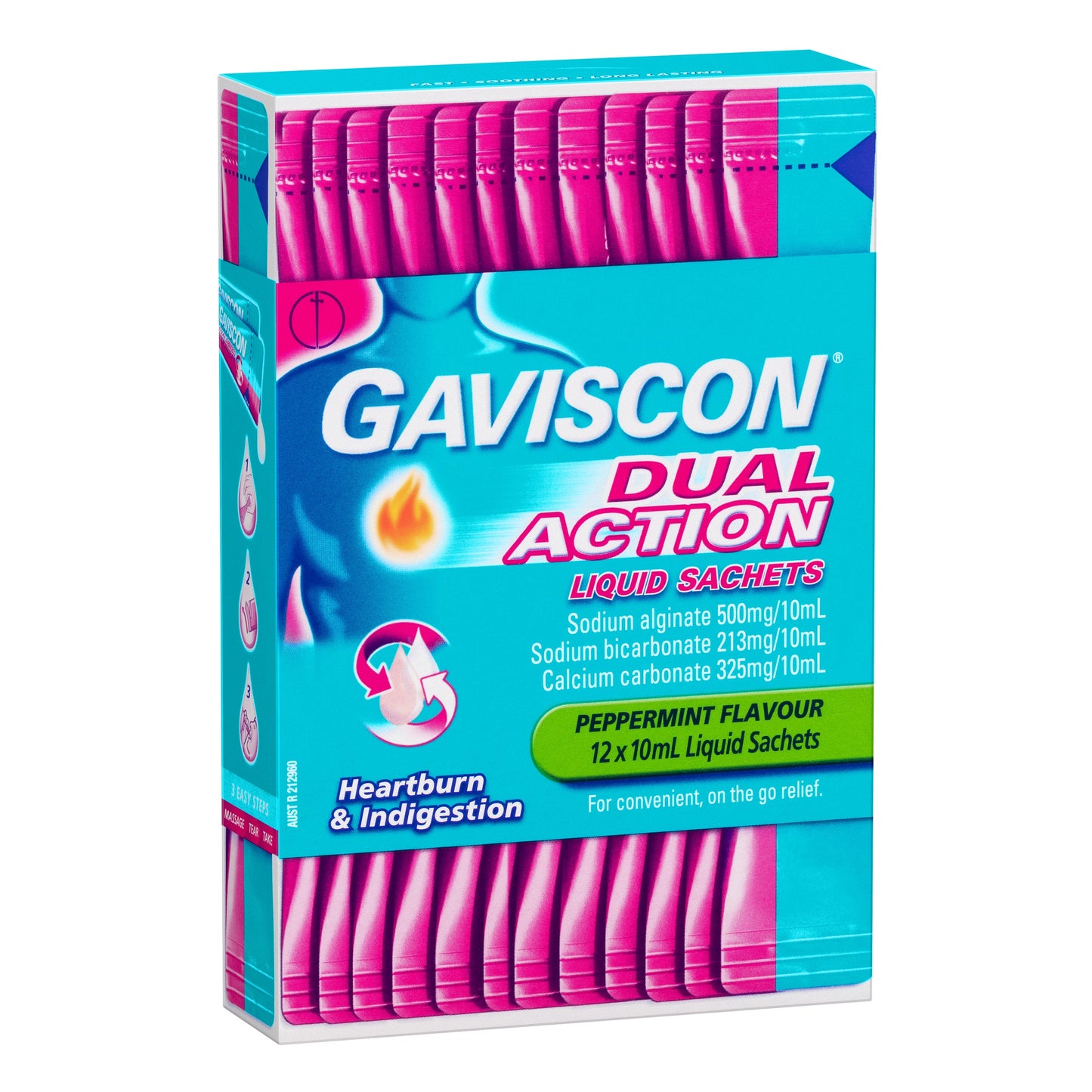 Gaviscon Liquid Dual Action 10ml 12 Sachets - Cutprice Online
