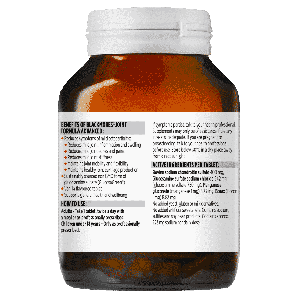 Blackmores Joint Formula Advanced 60 Tablets - Cutprice Online