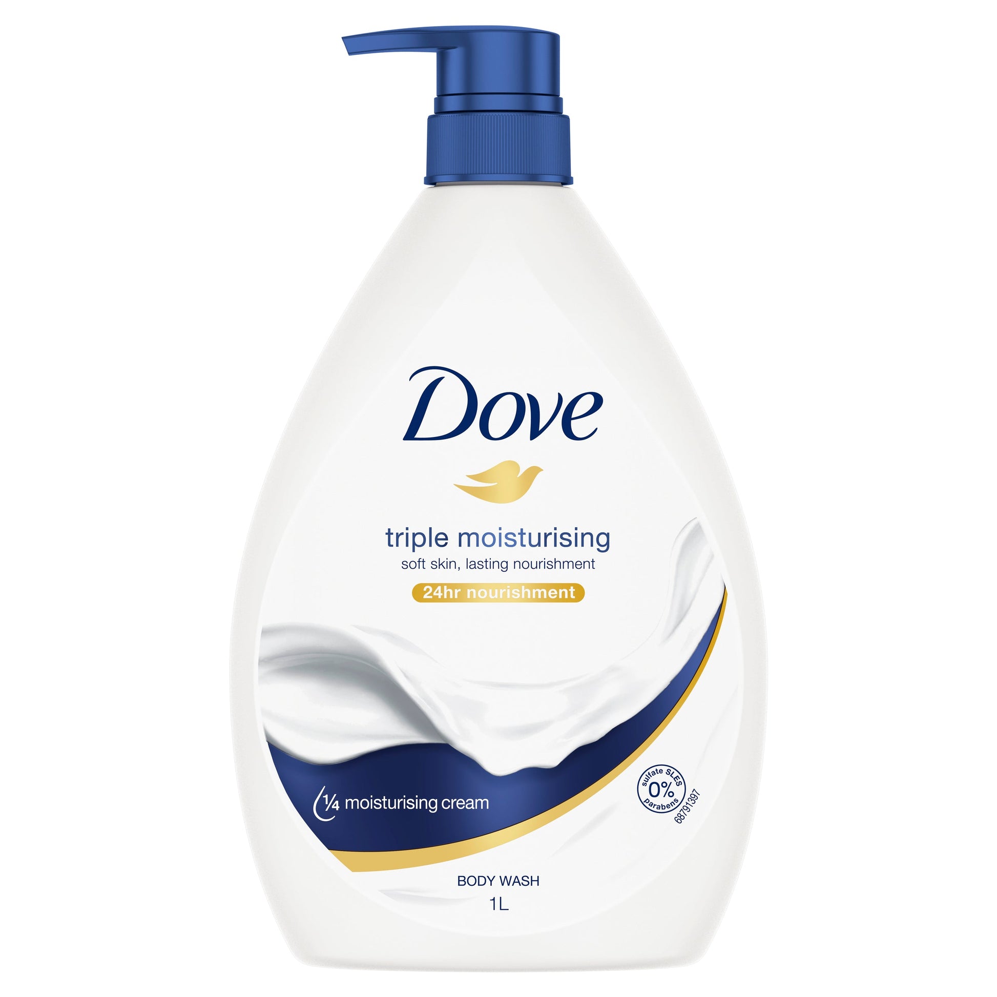 Dove Body Wash Triple Moisturising Soap 1 LTR 1 Bottle - Cutprice Online