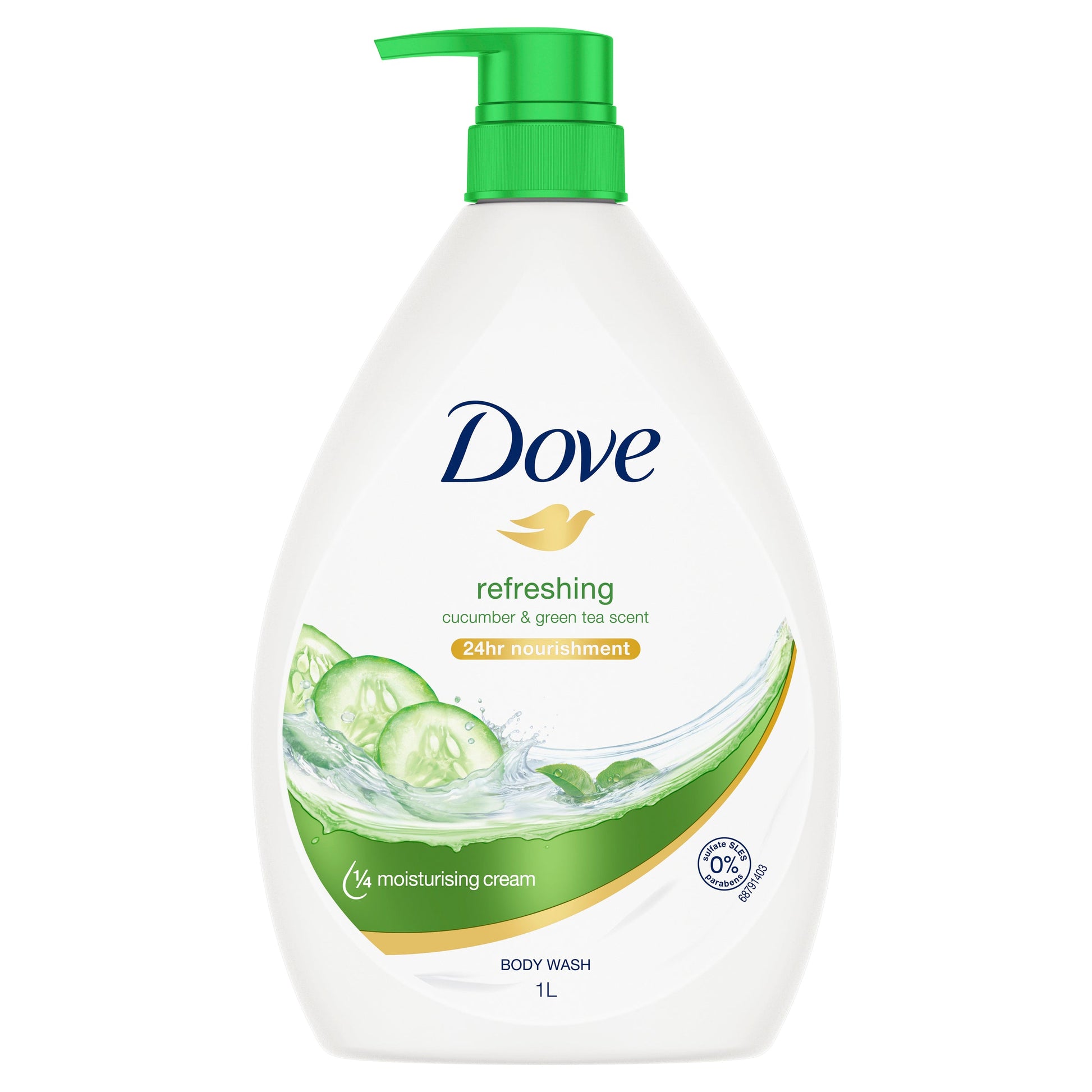 DOVE BODY WASH REFRESHING CCUMBER & GREEN TEA 1 LTR - Cutprice Online