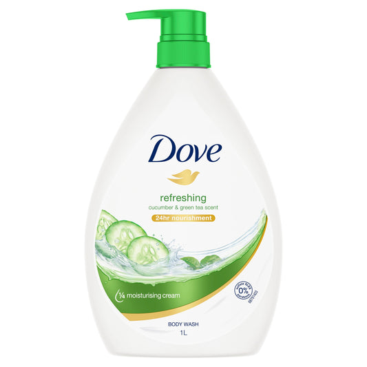 DOVE BODY WASH REFRESHING CCUMBER & GREEN TEA 1 LTR - Cutprice Online