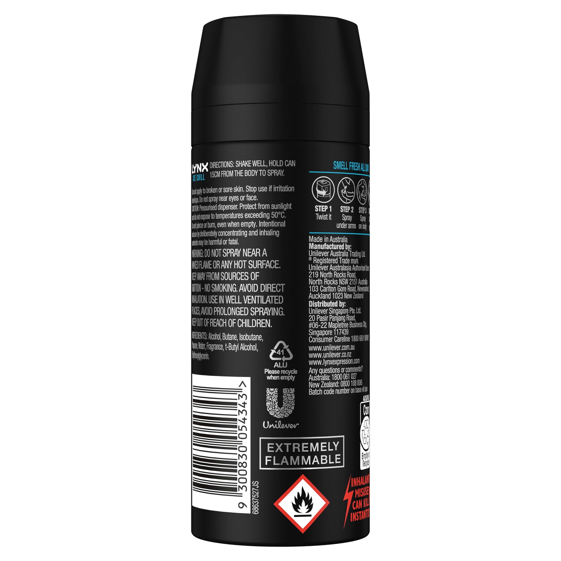 Lynx Deodorant Ice Chill 165ml - Cutprice Online