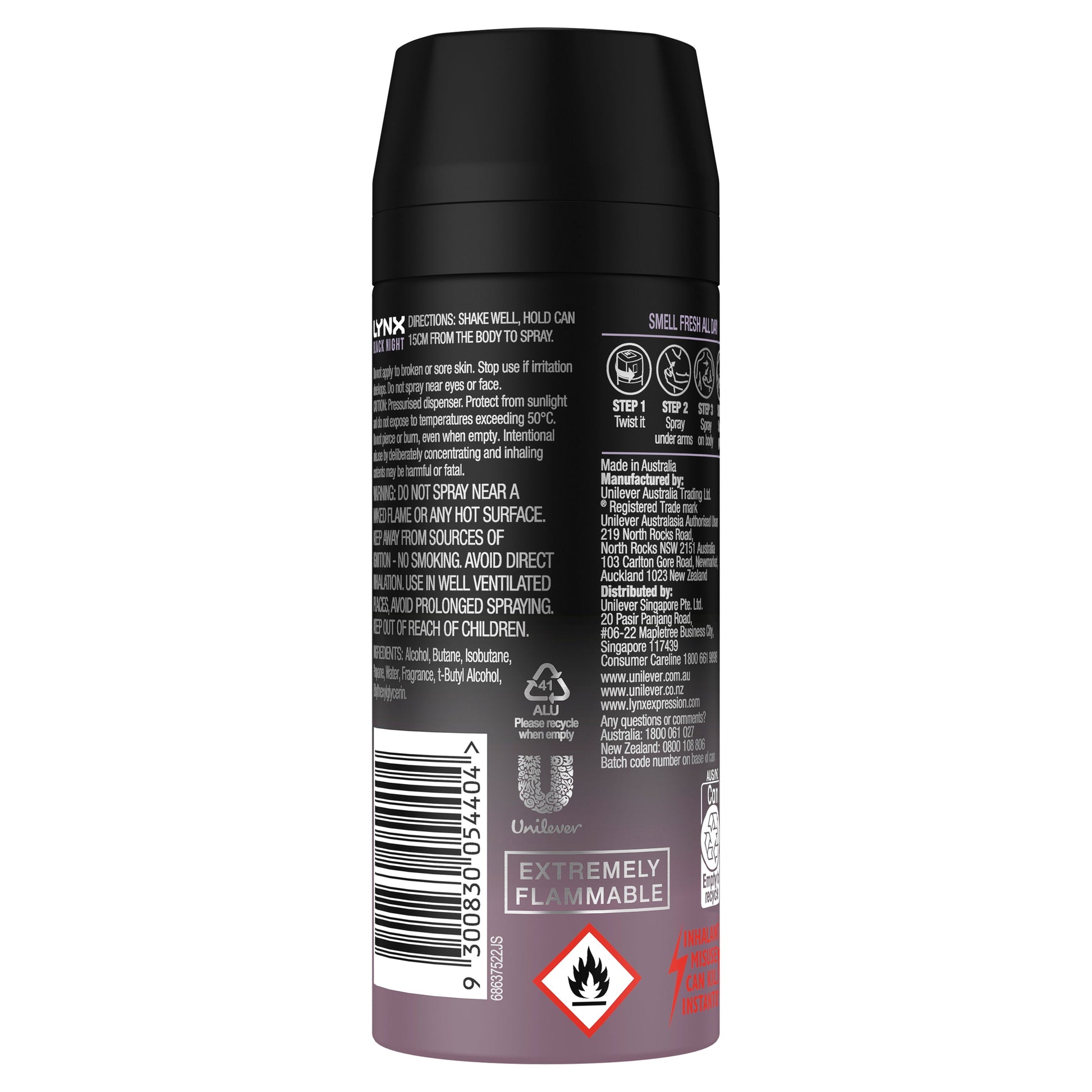 Lynx Black Antiperspirant Deodorant 165ml - Cutprice Online