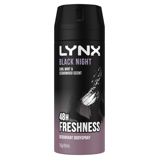 Lynx Black Antiperspirant Deodorant 165ml - Cutprice Online