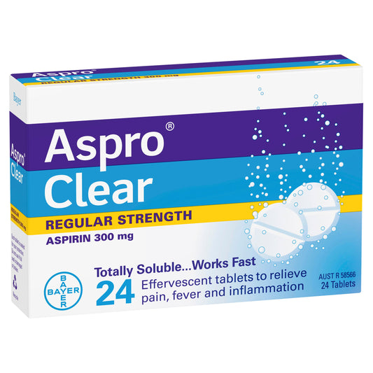 Aspro Clear Pain Relief 24 Soluble Tablets - Cutprice Online
