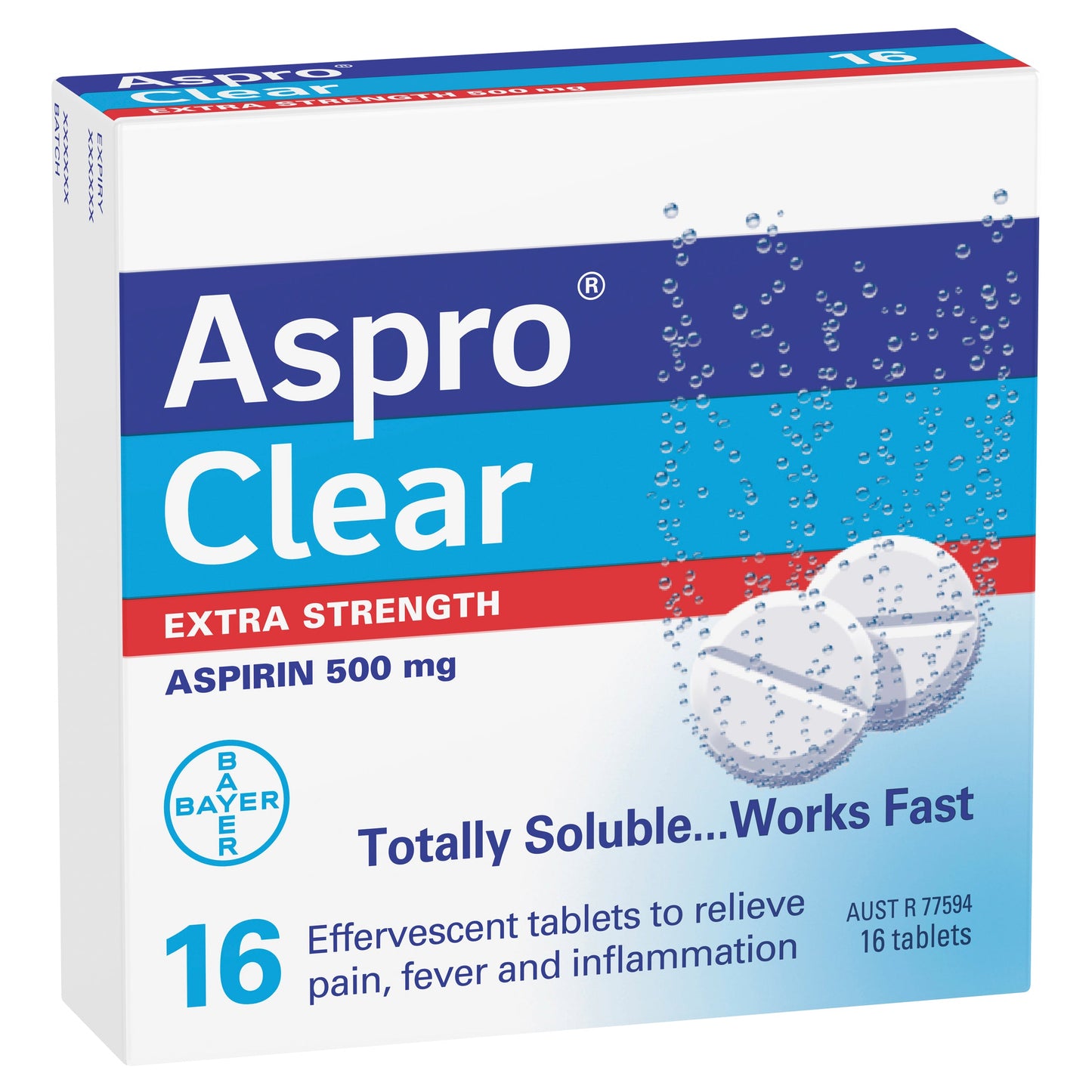 Aspro Clear Extra Strength Pain Relief 16 Soluble Tablets - Cutprice Online