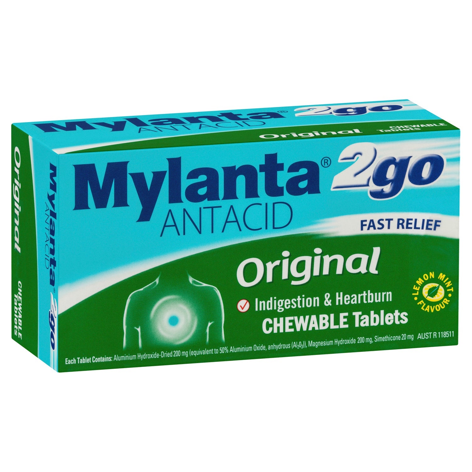 Mylanta 2 Go Antacid Original 100 Tablets - Cutprice Online