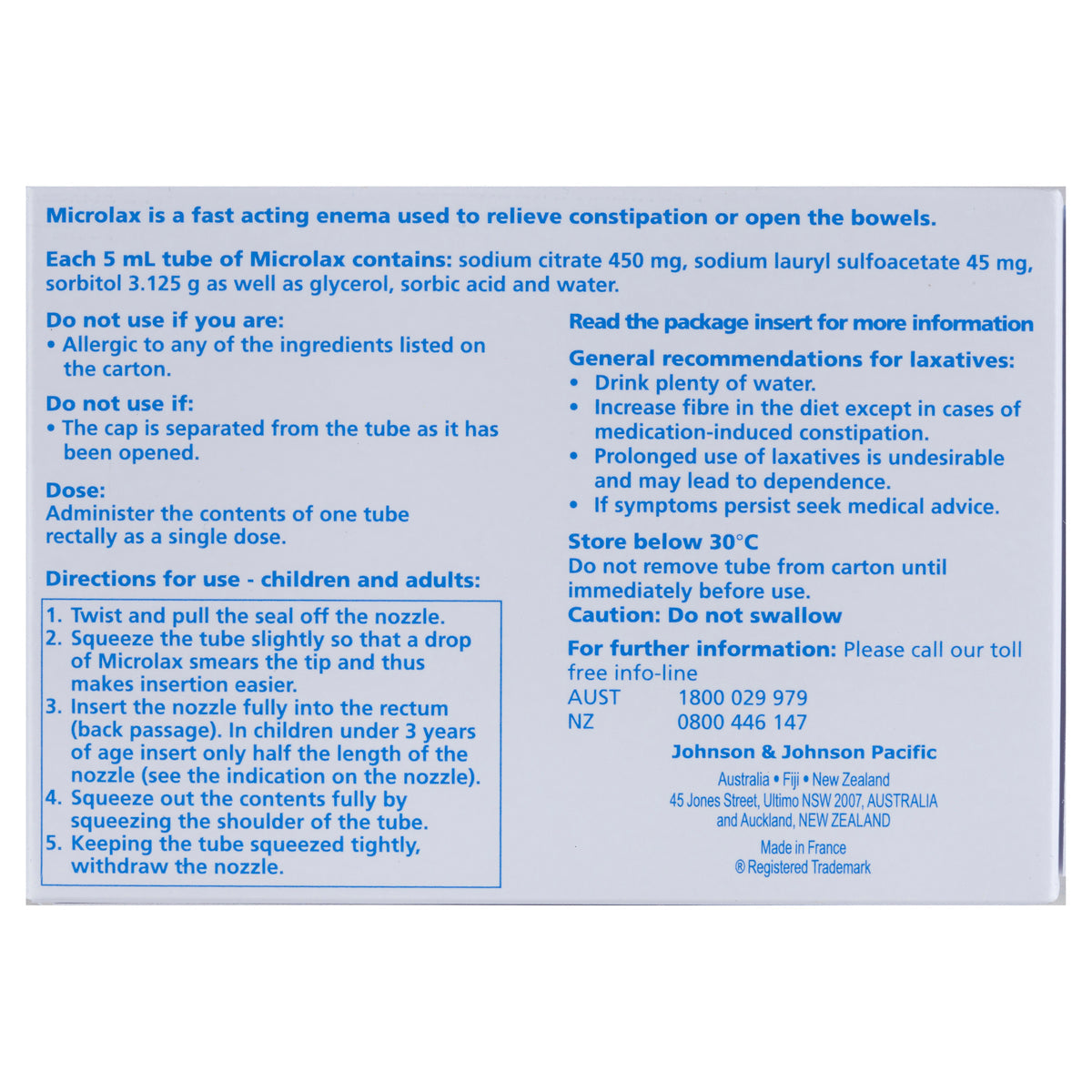 Microlax Enemas 5mL 12 - Cutprice Online