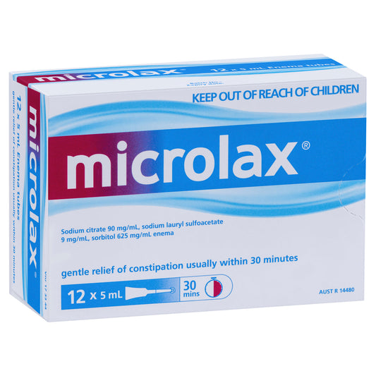 Microlax Enemas 5mL 12 - Cutprice Online