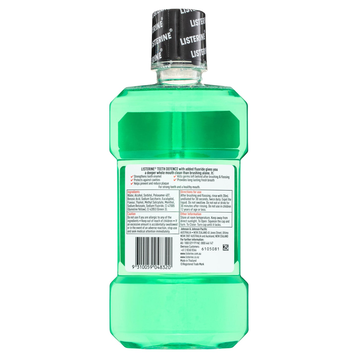 Listerine Teeth Defence Mouthwash 500ml - Cutprice Online