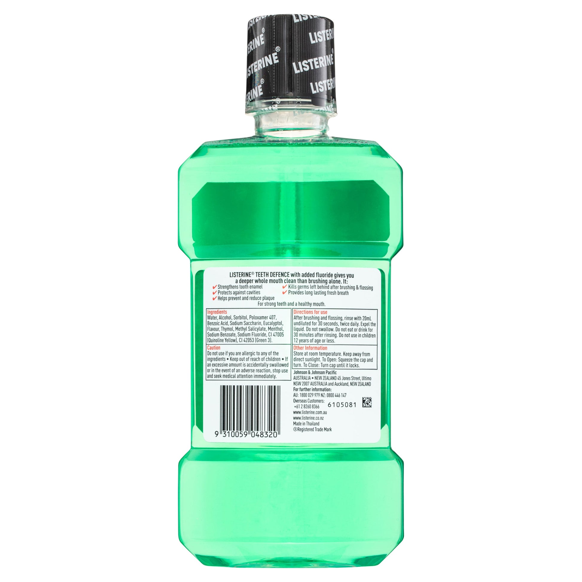 Listerine Teeth Defence Mouthwash 500ml - Cutprice Online