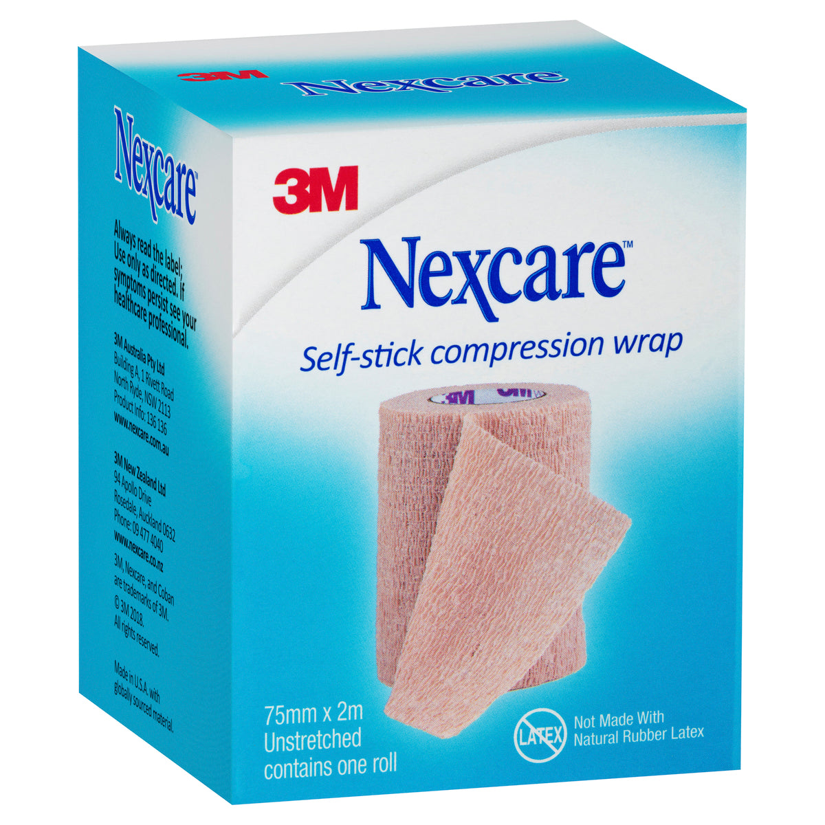 Nexcare Self Stick Compression Wrap 75mm X 2m Tan 1 Pack - Cutprice Online