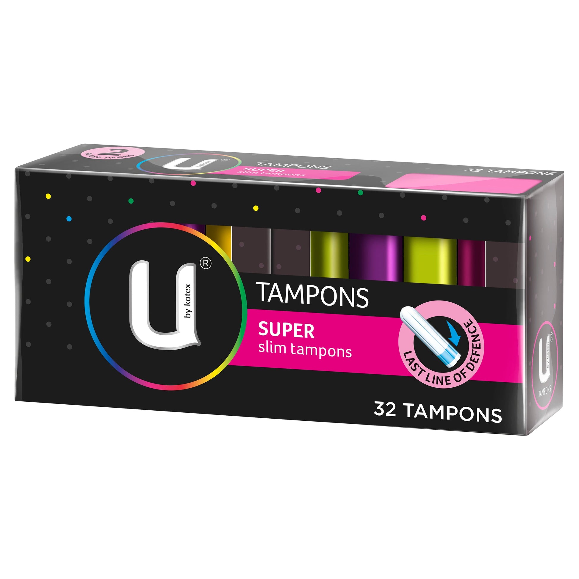 U by Kotex Slim Tampons Super 32 Pack - Cutprice Online