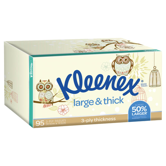 Kleenex Facial Tissues 95 Large and Thick - Cutprice Online