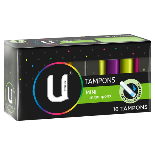 U by Kotex Slim Tampons Mini 16 Pack - Cutprice Online