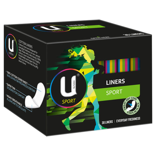 U by Kotex Sport Liners 30 Pack - Cutprice Online