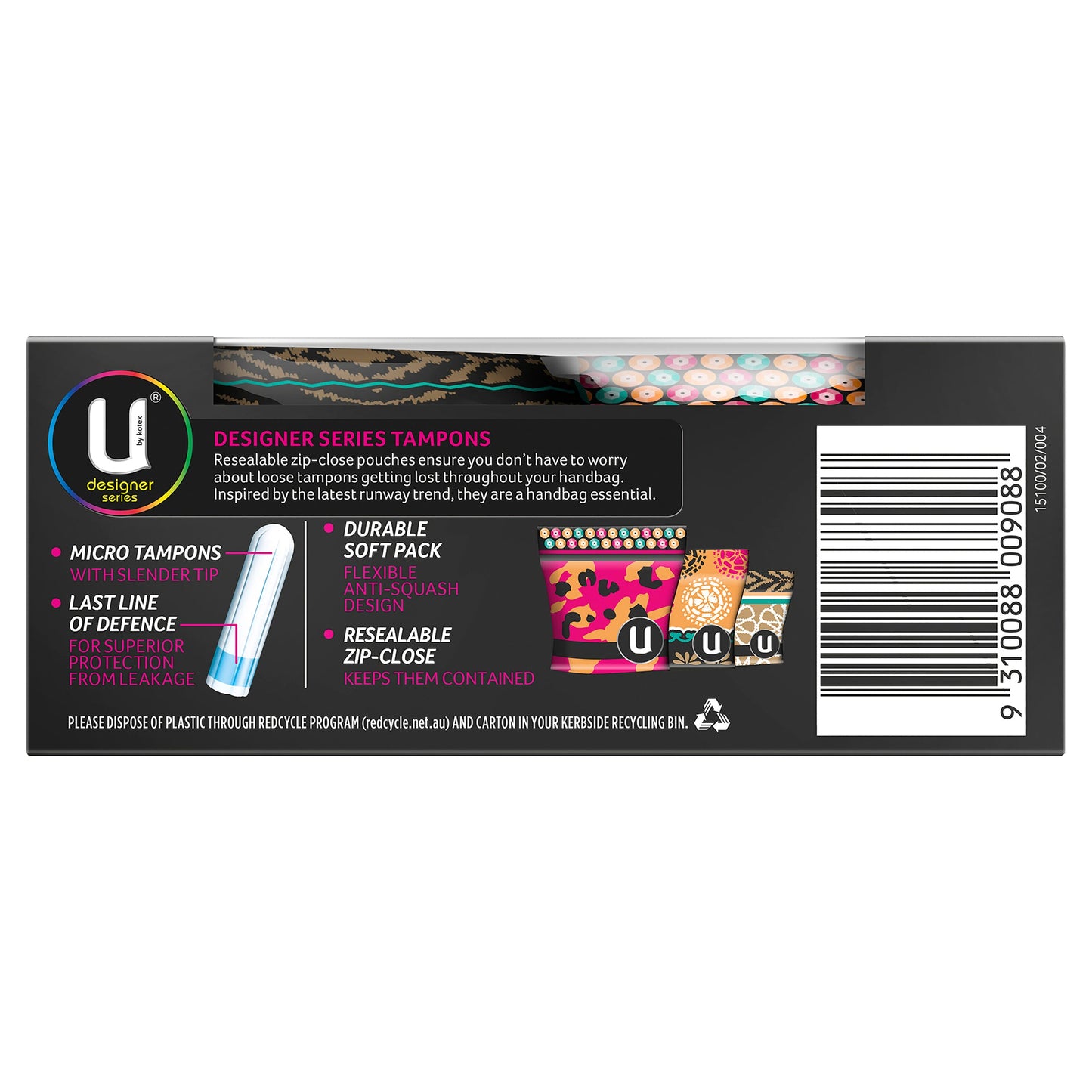 U by Kotex Slim Tampons Super 16 Pack - Cutprice Online