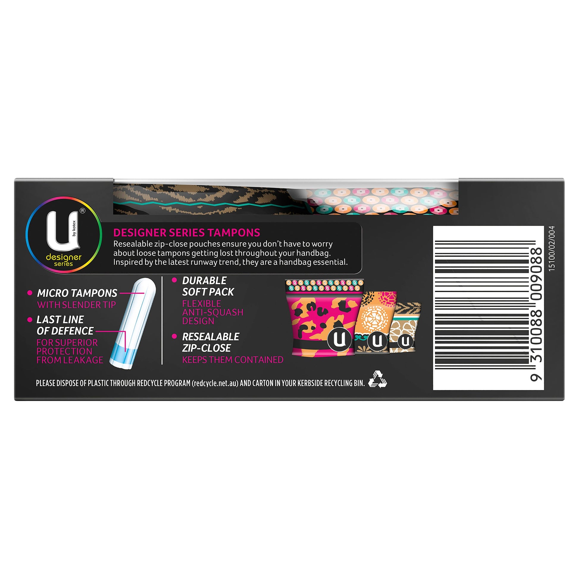 U by Kotex Slim Tampons Super 16 Pack - Cutprice Online