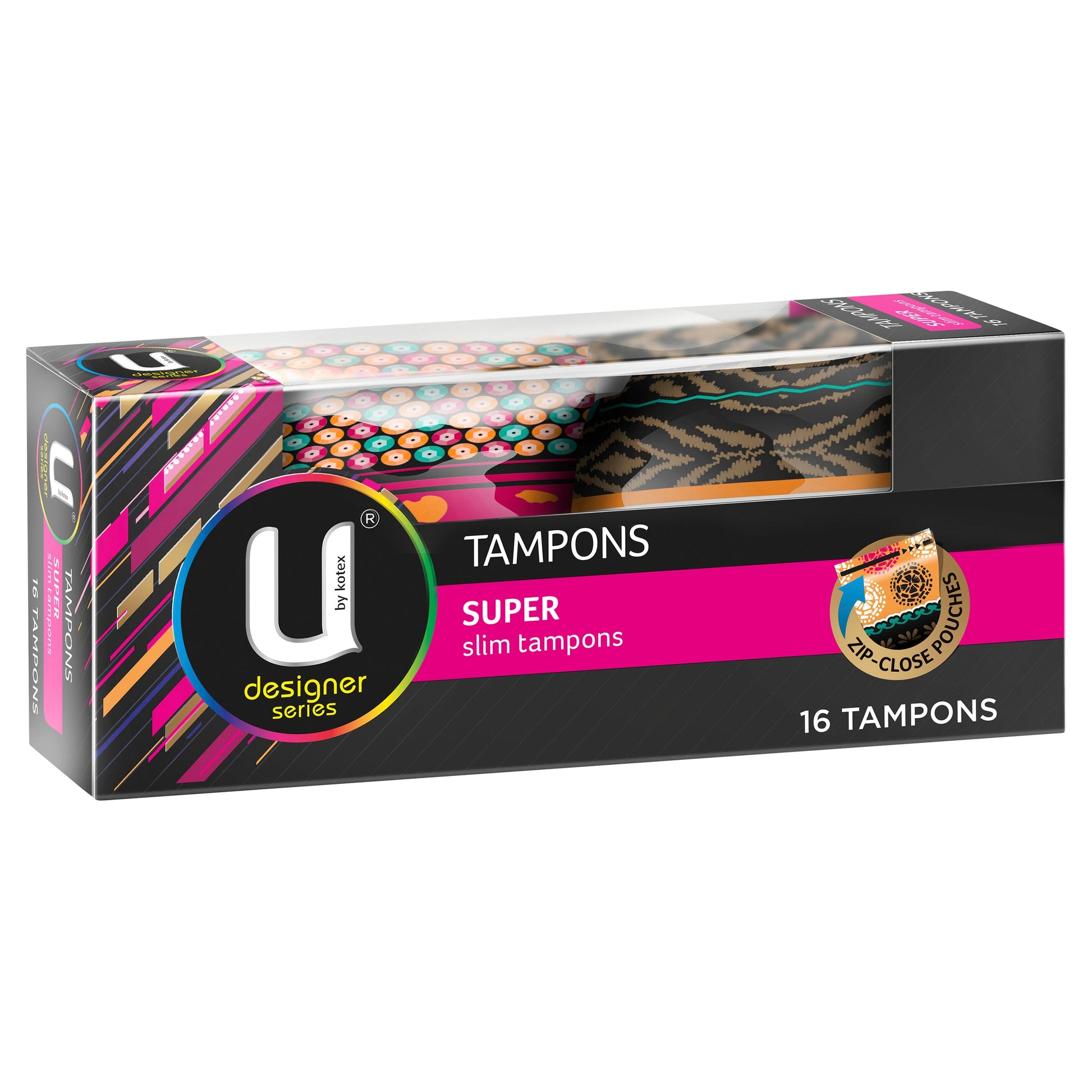 U by Kotex Slim Tampons Super 16 Pack - Cutprice Online