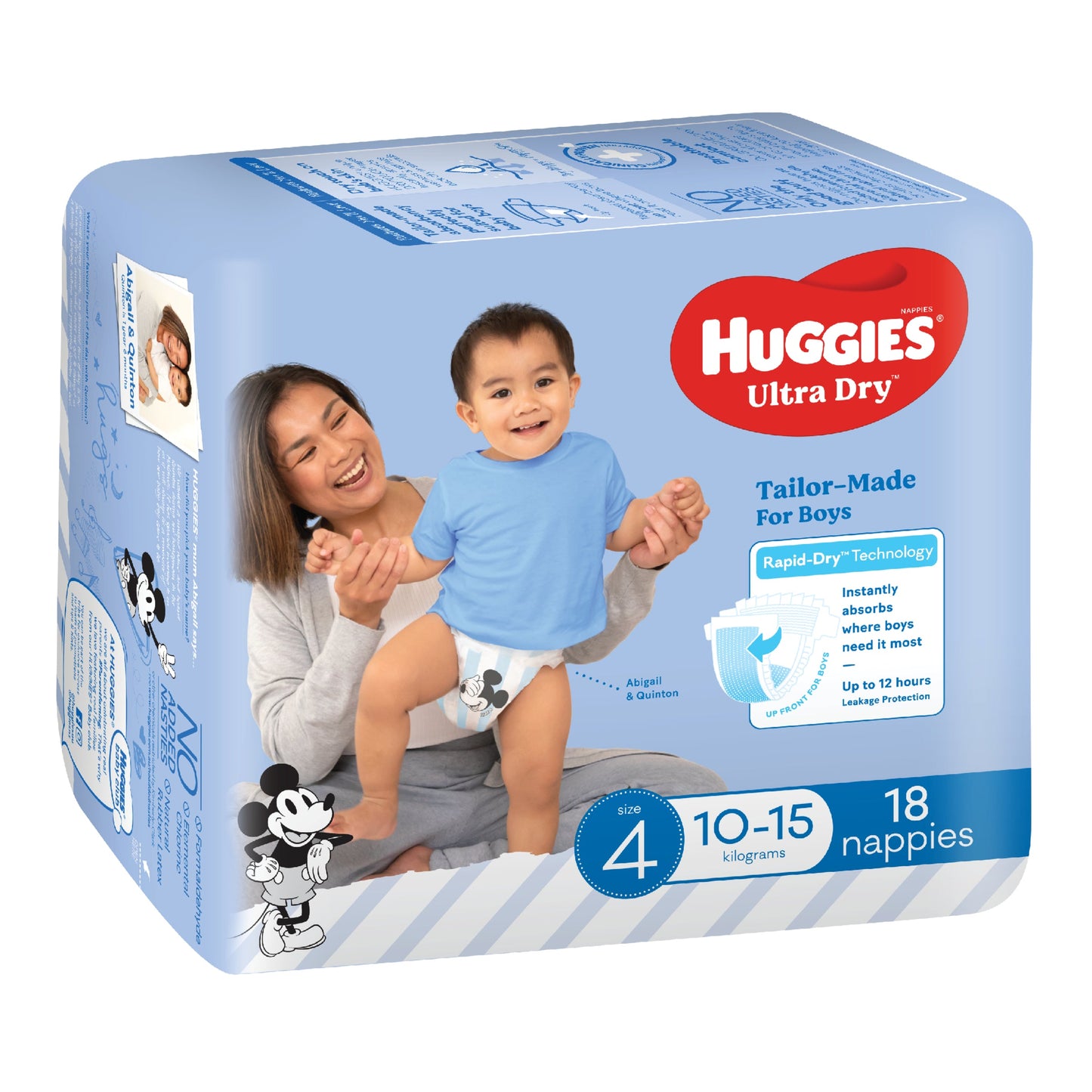 Huggies Nappies Ultra Dry Toddler Boy 18PK - Cutprice Online