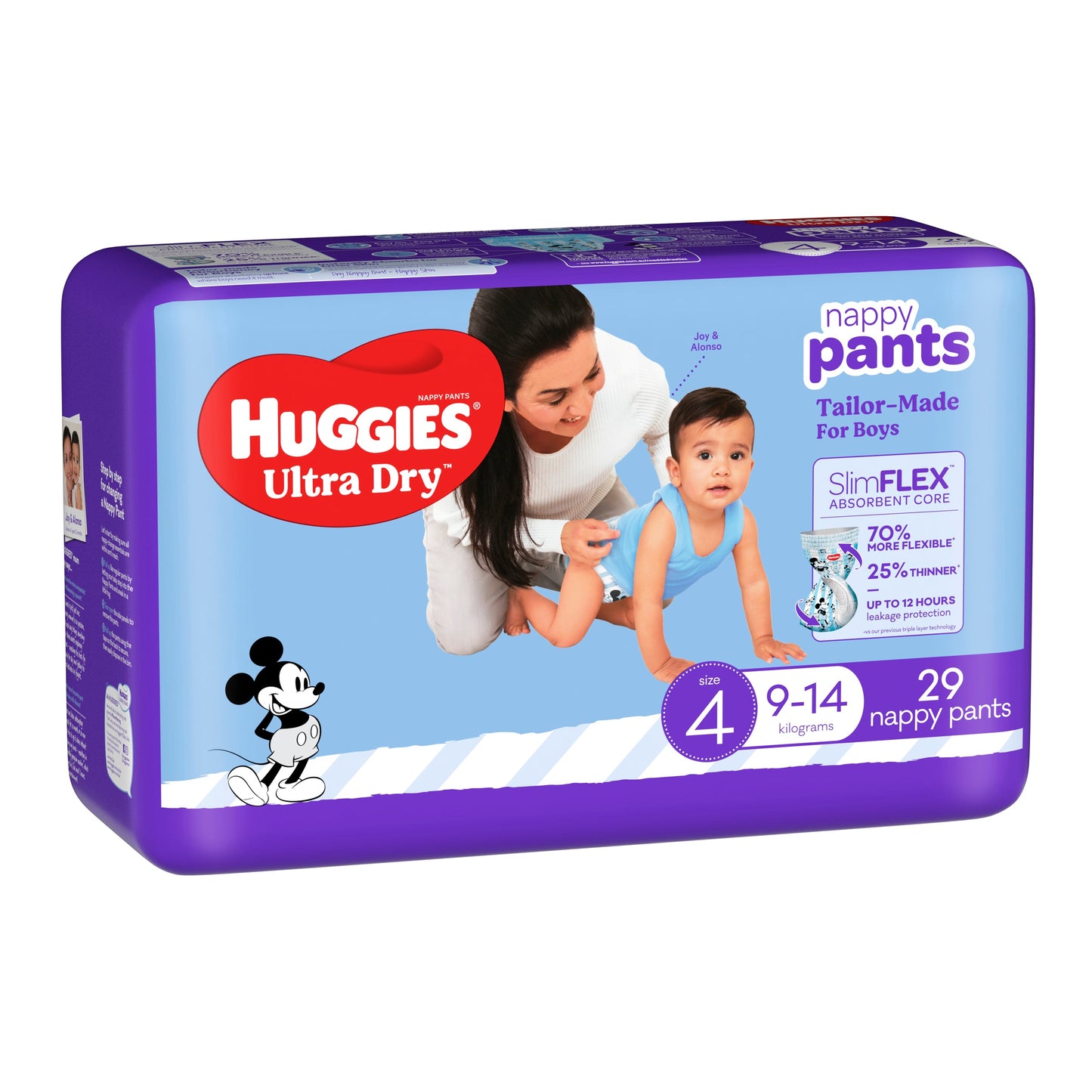 Huggies Ultra Dry Nappy Pants Boys Size 4 (9-14kg) 29 Pack - Cutprice Online