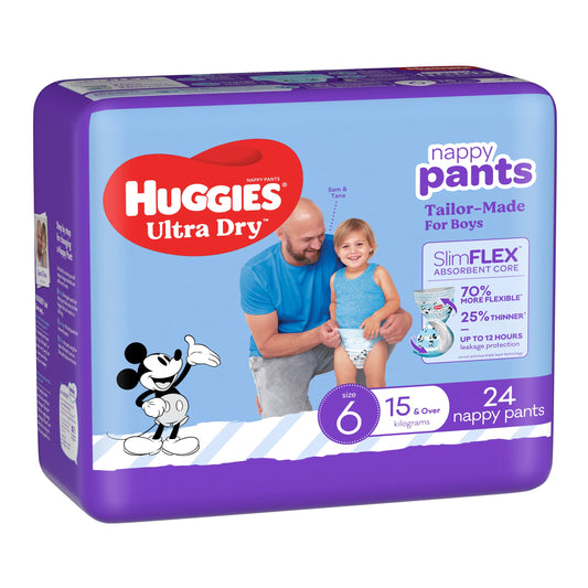 HUGGIES NAPPIES JUNIOR BOY 24PK - Cutprice Online