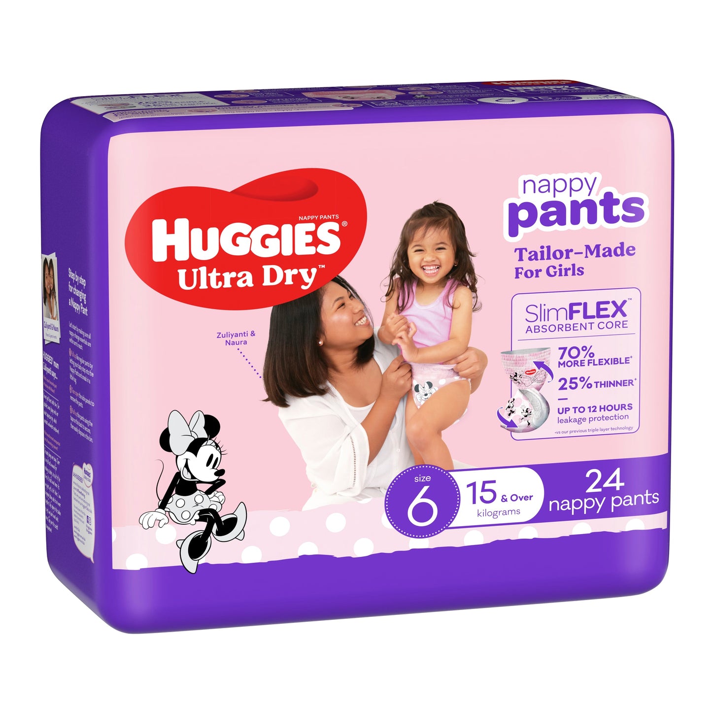 Huggies Ultra Dry Nappy Pants Girls Size 6 (15kg+) 24 Pack - Cutprice Online