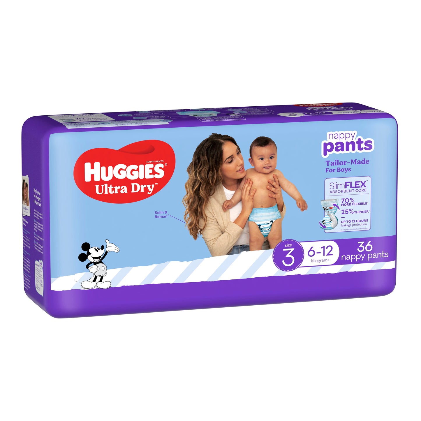 Huggies Ultra Dry Nappy Pants Boys Size 3 (6-12kg) 36 Pack - Cutprice Online