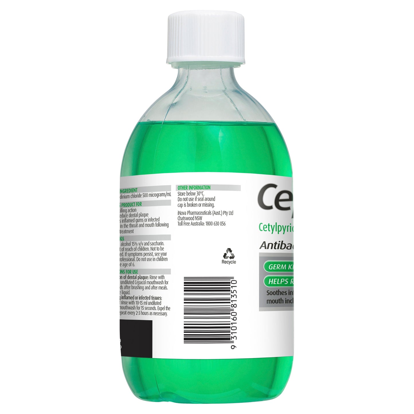Cepacol Mouthwash Mint 500ml - Cutprice Online