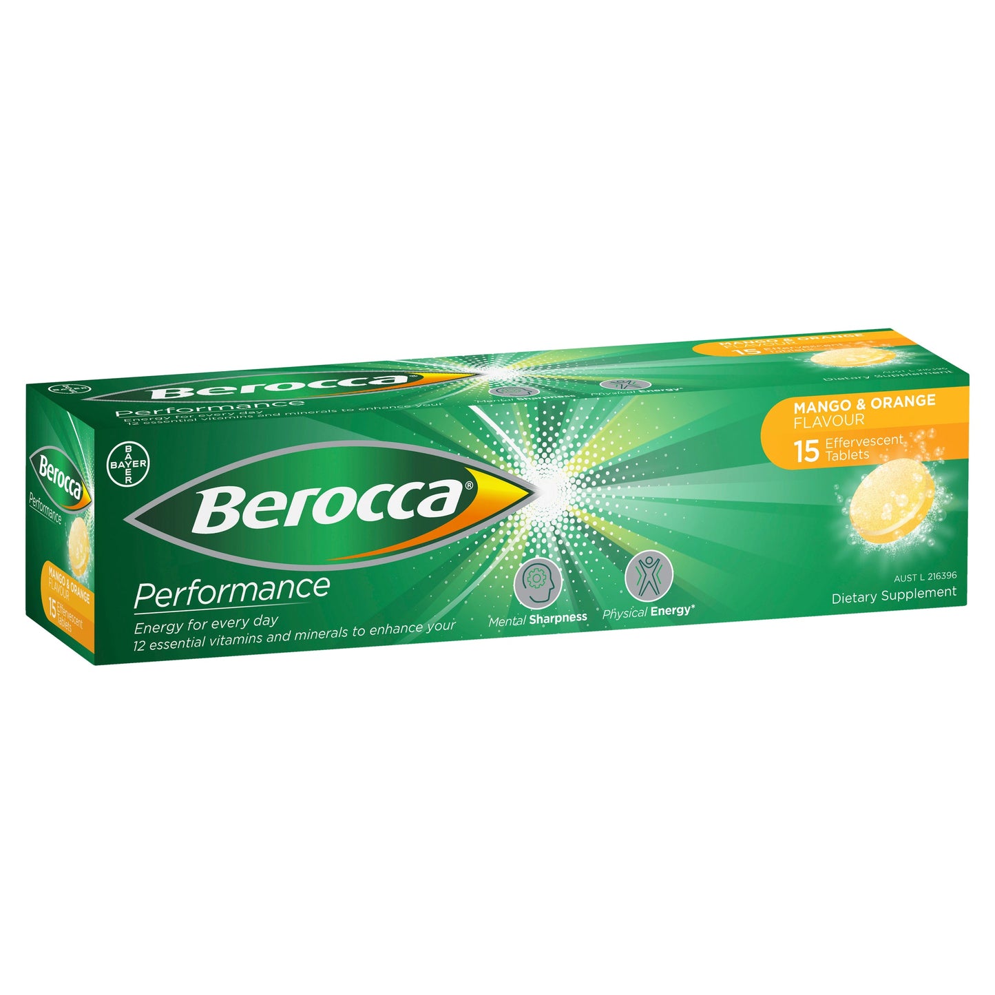 Berocca Perf Mango & Orange Eff 15 Tablets - Cutprice Online